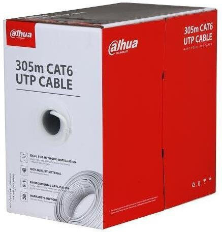 Dahua U/UTP Cat.6 (Gigabit) Ethernet Network Cable 305m White