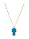 Rubini 14K Gold Necklace Light Blue