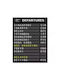 Wandposter aus Leinwand „Flughafen Abflug“ 70x100cm Al Singapore