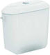 Vidima Wall-Mounted Rectangular Plastic Toilet Cistern Low Pressure White
