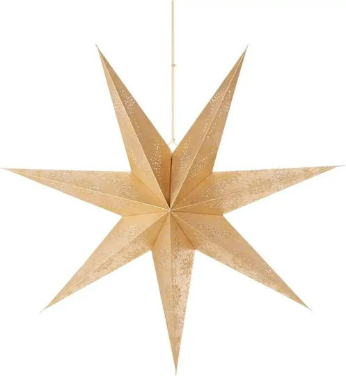 Gifts Χριστουγεννιάτικο Κρεμαστό Αστέρι Χάρτινο Χρυσό