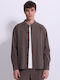 Long Sleeve Brown Overshirt