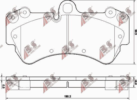 Спирачни накладки за VW Touareg 02 23692.16.6