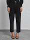 Olivia Women's Leather Trousers in a Loose Fit Black