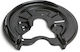 Brake Disc Splash Shield Skoda Octavia II 04-13 Front Left Disc 256mm 1k0615611ab