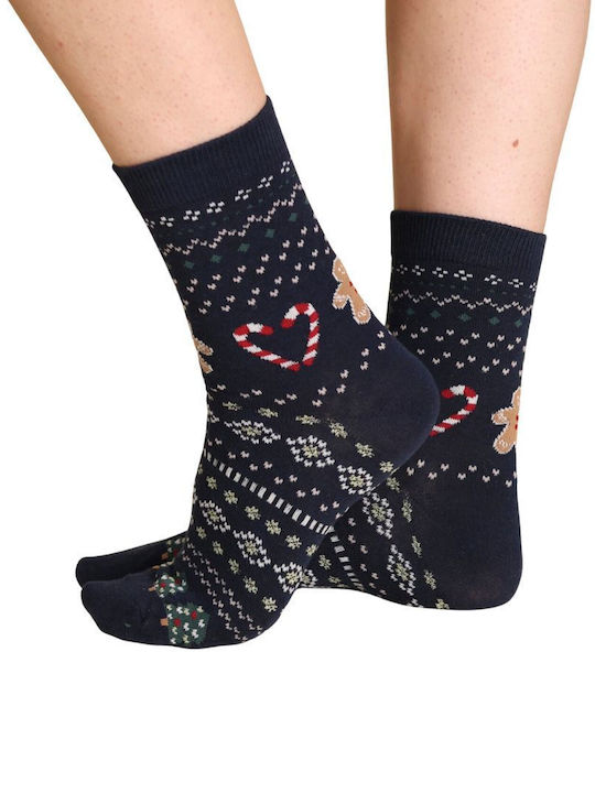 Noidinotte Plain Socks Blue