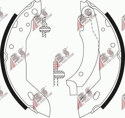 Bremsbacken Suzuki Super Carry 96–99 5320050800