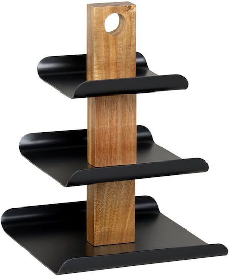 Kesper Servierplatte aus Holz 24,5 x 24 x 34 cm
