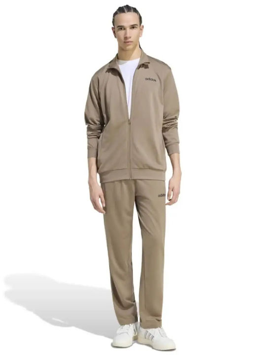 adidas Linear Tracksuit Set With Jacket Glossy Brown