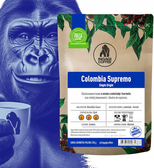 Ingagi Coffee Coffee Espresso Arabica Colombia Beans 250gr
