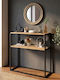 Metal Console Black L90xW33.5xH90cm.