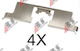 Zest Brake Pad Installation Kit Rover 56409920