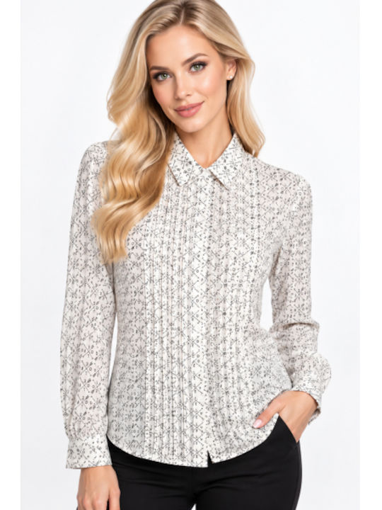 Long Sleeve Women's Shirt White WG-FY-9183-27SH-WHITE