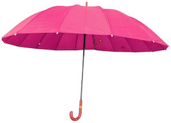 Automatic Rain Umbrella with Walking Stick Fuchsia Automatic Rain Umbrella with Walking Stick Fuchsia