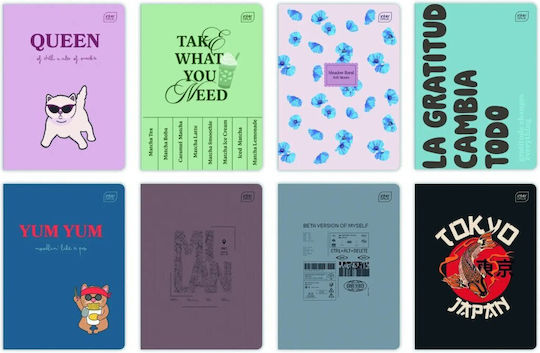 interDRUK A5 Notebook, 60 Sheets, Ruled (Various Designs)
