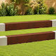 Garden Border Edging 2 Pcs 100 x 20 x 15 cm 8012988 Rusted