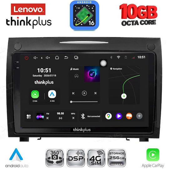 Lenovo Ltm 11419_cpa 9-Zoll-Multimedia-Tablet Mercedes SLK R171 Modell 2004–2010