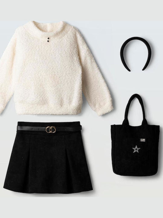 Evita Kinder-Set mit Shorts in Ecru, 4-teilig