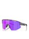 Bliz Unisex Sunglasses with Grey Frame and Purple Lens