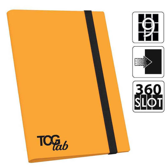TCGLab Biblioraft cu 9 buzunare, dimensiune standard, portocaliu
