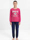 Nina Club Girls' Winter Pyjamas Fuchsia
