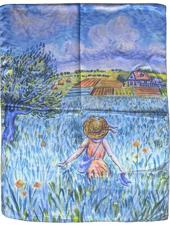 Gift-Me Multicolour Silk Women's Scarf