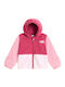 Kids Fleece Hooded Jacket Pink Glacier