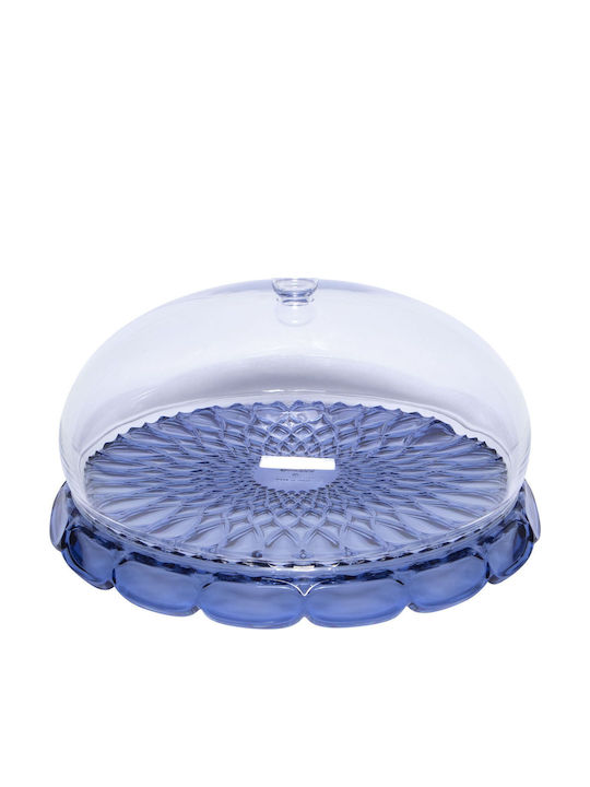 Guzzini Kuchenplatte mit Fuß Blau