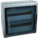 Legrand Plexo3 Wall-Mounted Waterproof Electrical Panel, 2 Rows, 18 Modules