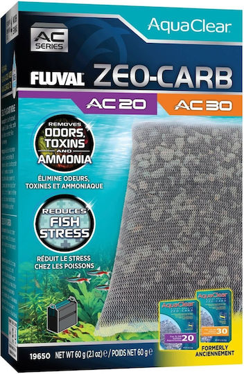 Fluval Zeo-Carb Aquarium Filter Media with Activated Carbon 1 Piece