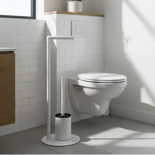 Set Accesorii Baie Inox Alb