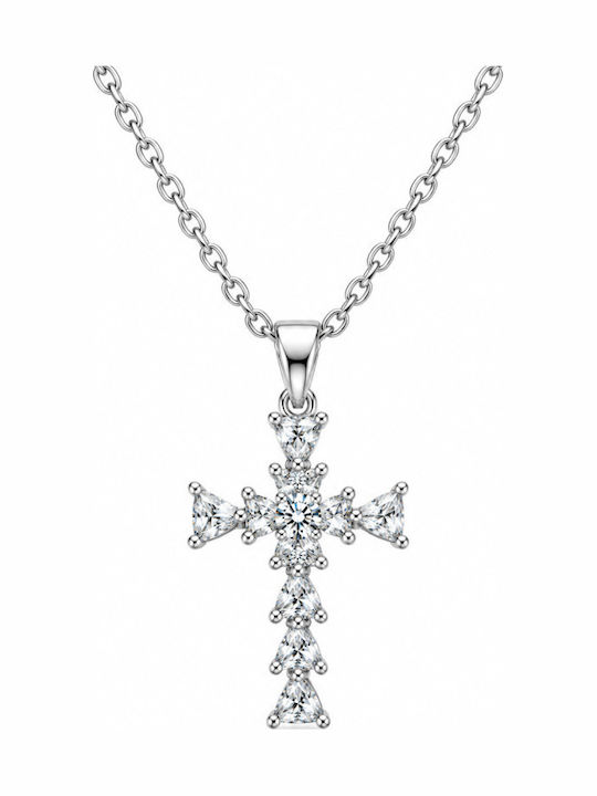 Jooliete Kreuz aus Stahl mit Kette