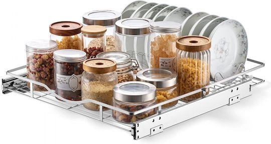 Vevor Suport de Masă din Inox 50x53,5 cm Argintiu