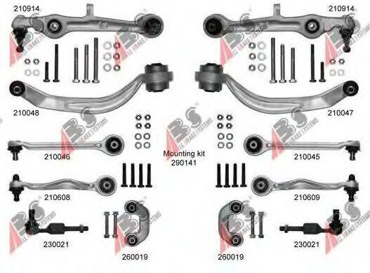 Set Control Arms Audi A4 01-07 Tsk1001