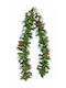 Schneebedeckte Weihnachtsgirlande Grün 270 cm
