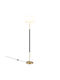Costway Floor Lamp H165xL25cm with E27 Bulb Socket Black