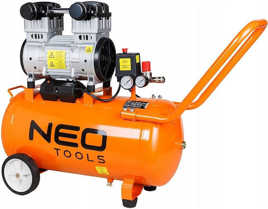 Neo Tools Einphasiger Luftkompressor 80 dB mit 50-l-Luftbehälter