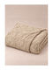 Comfort Single Fleece Blanket 160x240cm Ecru