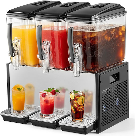 Vevor Triple Cold Beverage Dispenser 3x12 L