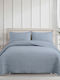 Sunshine Check Hotel King-Size Bedspread L250xW240cm Grey