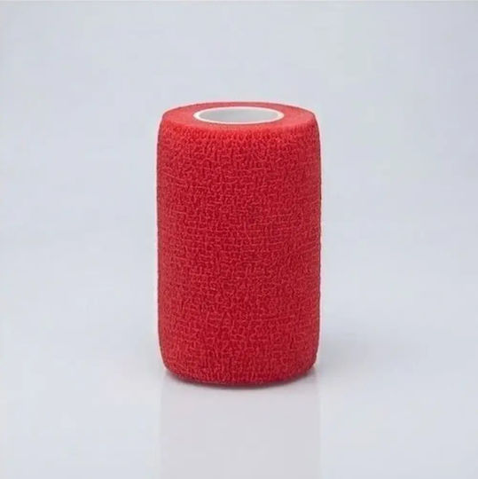 Lifemed Еластичен Самофиксиращ Бинт 400 x 5 см Червен