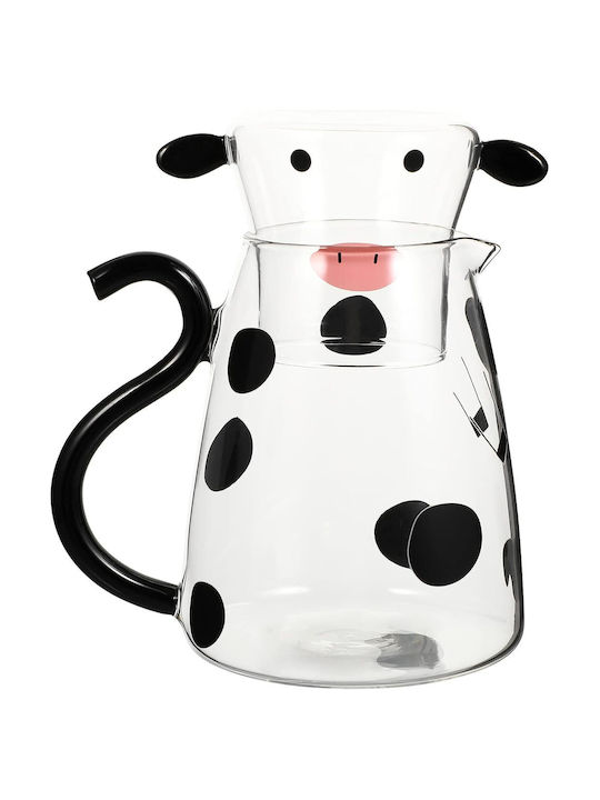 Jug Carafe Κανάτα Σερβιρίσματος με Ποτήρια Γυάλινη 550ml