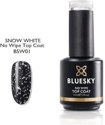 Bluesky UV Color Топ лак / База за лак / Грунд за гел 15 мл Снежнобяло