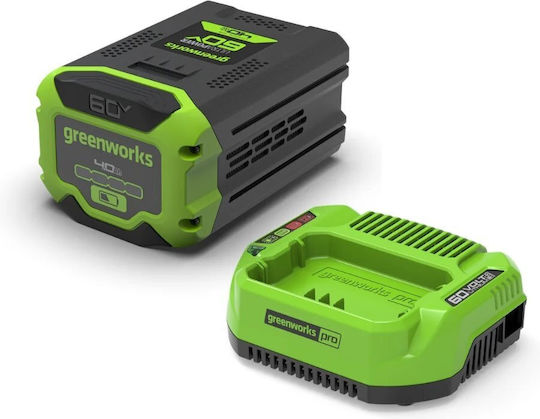 Greenworks 60V Lithium-Ionen-Werkzeugakku mit 4 Ah Kapazität