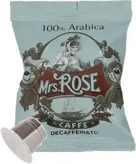 Mrs Rose Κάψουλες Espresso Decaffeine Συμβατές με Μηχανή Nespresso 50caps