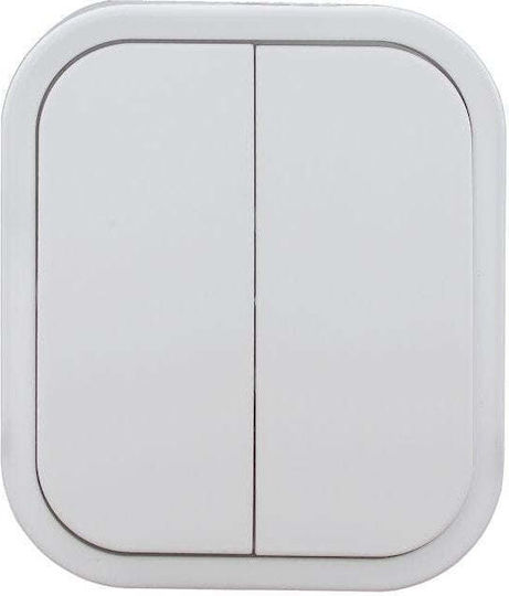 Orno Waterproof Recessed Wall Switch Without Frame White