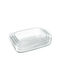Relaxdays Square Glass Oven Dish 2000 ml 3-Piece Set