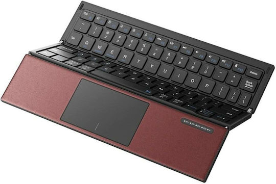 ZO1T Wireless Bluetooth Keyboard with Touchpad International English Red