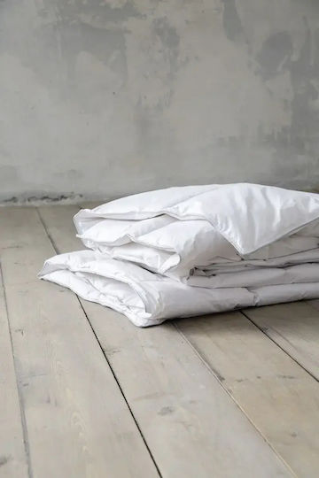 Nima Single Feather-Down Quilt 160x220cm White 580 GSM