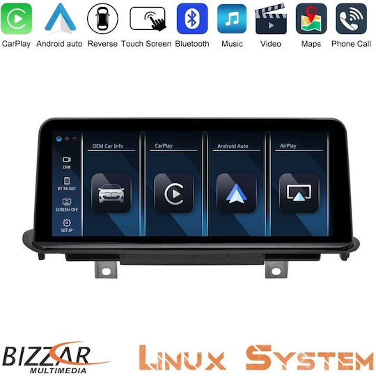 Bizzar BMW X5 & X6 Serie F15/F16 Linux Apple CarPlay Android Auto Bildschirm 10,25" HD